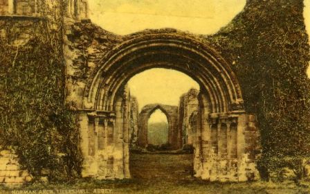 Lilleshall Abbey Norman Arch entrance.
