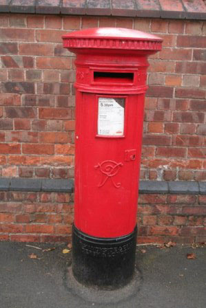 Victorian letterbox at Station Road.