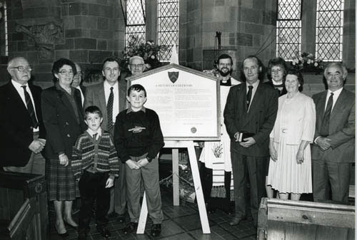 Unveiling of the history of St Michael and All Angels church, Chetwynd.