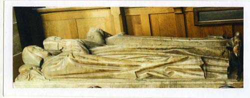 Memorial to John Salter and his wife Isabella in St Chad's chapel at St Nicholas...