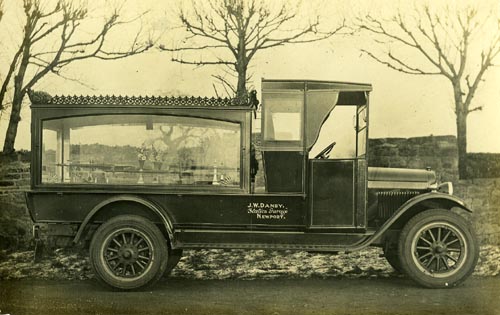 Danby's hearse which also doubled as a coal van.