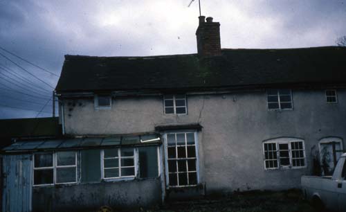 Exterior view of eastern end of Sandhole Cottage.