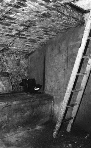 Cellar under one of the old Sandhole buildings.