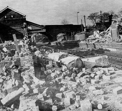 Demolition of Newport Railway Station.