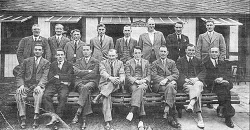 Members of Newport Bowling Club.