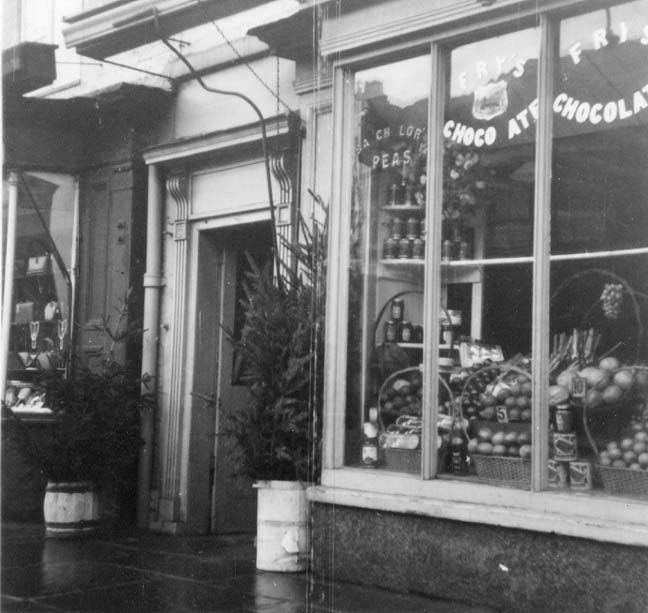 Sandiford's fruiterer florist and green grocers shop.